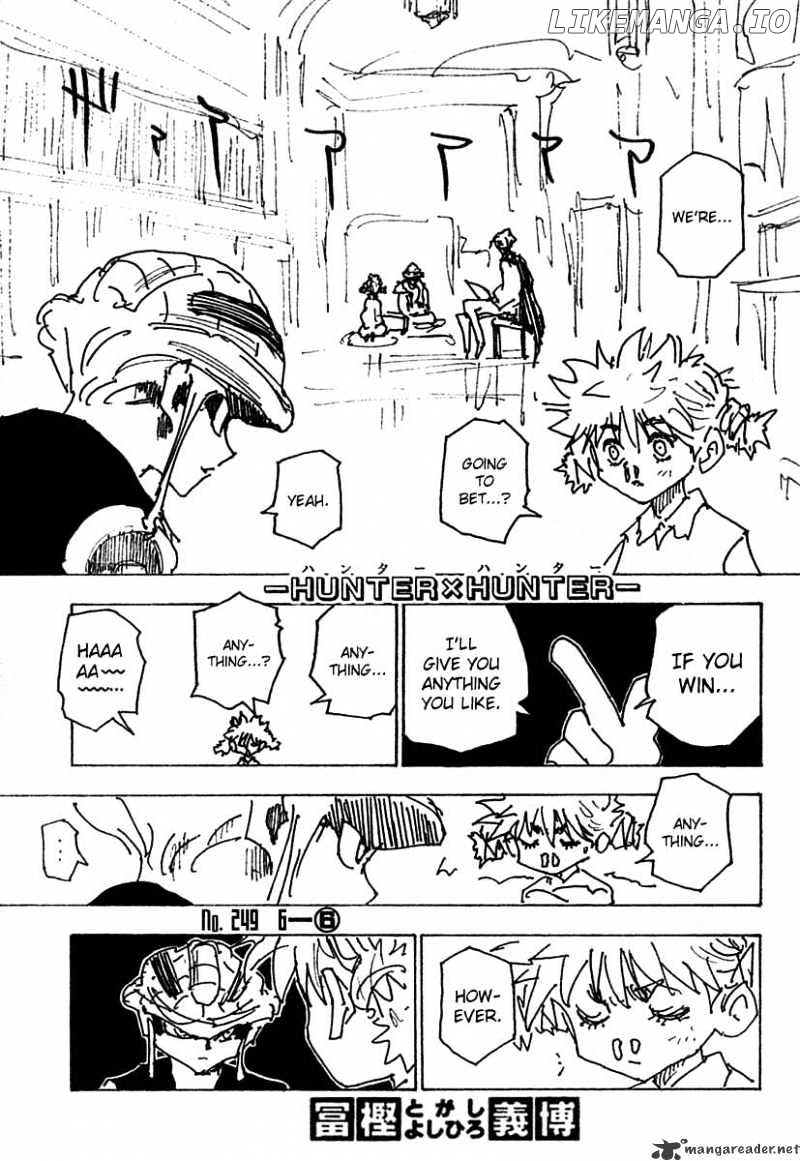 Hunter x Hunter, Chapter 249 image 01
